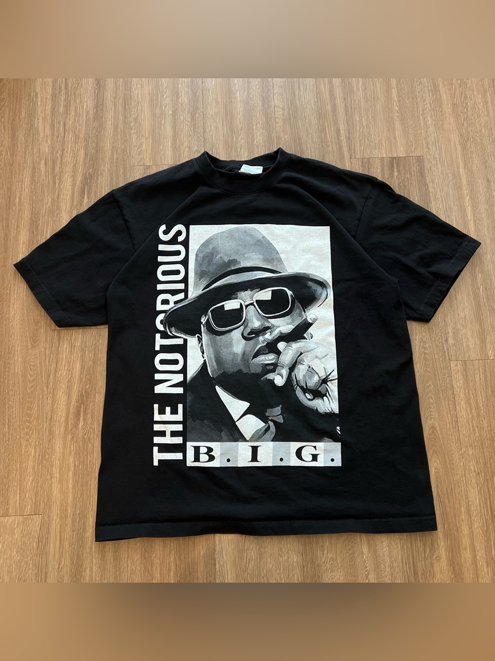 Black Graphic Short Sleeve Tee - The Notorious B.I.G. Design